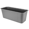 Doniczka balkonowa RATTAN 40cm 7002 szary