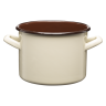 Garnek emaliowany gładki GORDON 16cm/2,4l 29301 krem