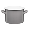 Garnek emaliowany gładki GORDON 16cm/2,4l 29301 szary
