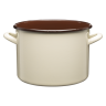 Garnek emaliowany gładki GORDON 22cm/6l 29310 krem