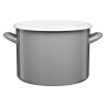 Garnek emaliowany gładki GORDON 22cm/6l 29310 szary