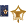 LGP Balon foliowy STAR 22117 gold