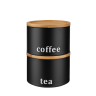 Pojemnik metalowy SILVANO CZARNY 29695 tea