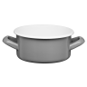 Rondel emaliowany gładki GORDON 14cm/1l 02060 szary