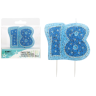 Świeczka urodzinowa OSIEMNASTKA 52050 Blue