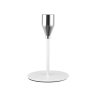 Świecznik metalowy Elegant White 12 cm, 32107