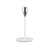 Świecznik metalowy Elegant White 15 cm, 32108