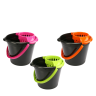 Wiadro 12L z wyciskaczem DARK NEON 31391 czarne