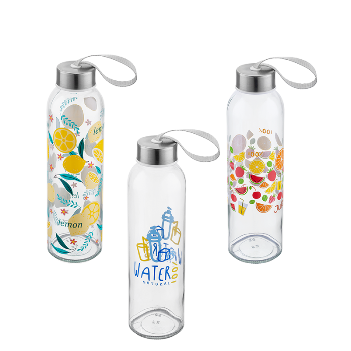 Butelka szklana SOPHIE 500ml 33774 (tacka 12 sztuk)