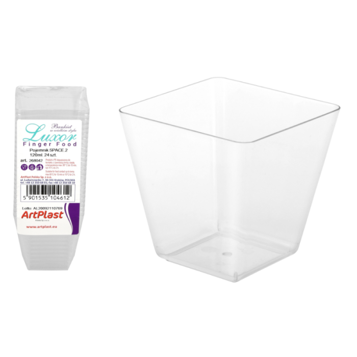 Finger Food Pojemnik SPACE 120 ml, 24 szt.