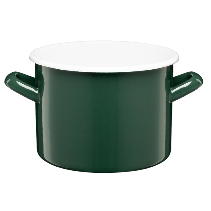 Garnek emaliowany gładki GORDON 18cm/3,4l 29304 zielony