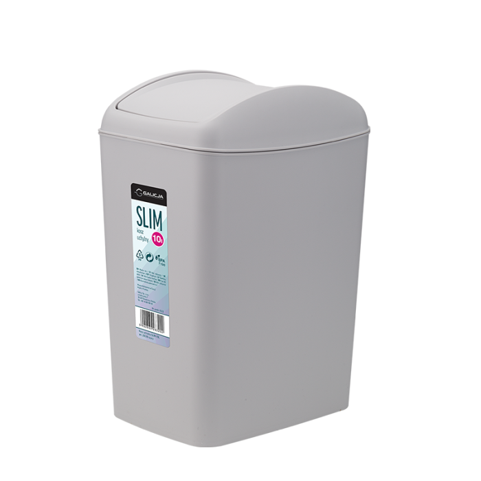 Kosz uchylny SLIM 10l 28318