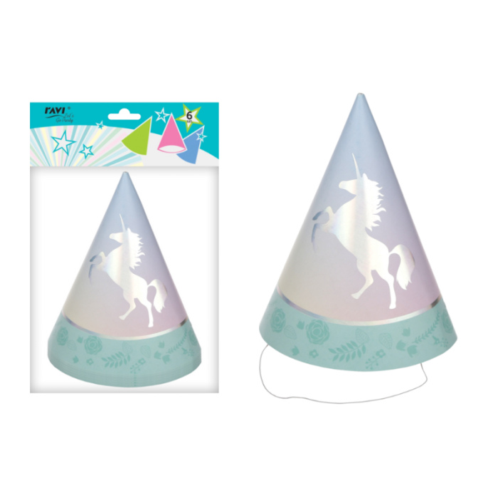 LGP Czapeczki papierowe UNICORN 6 szt. 22101