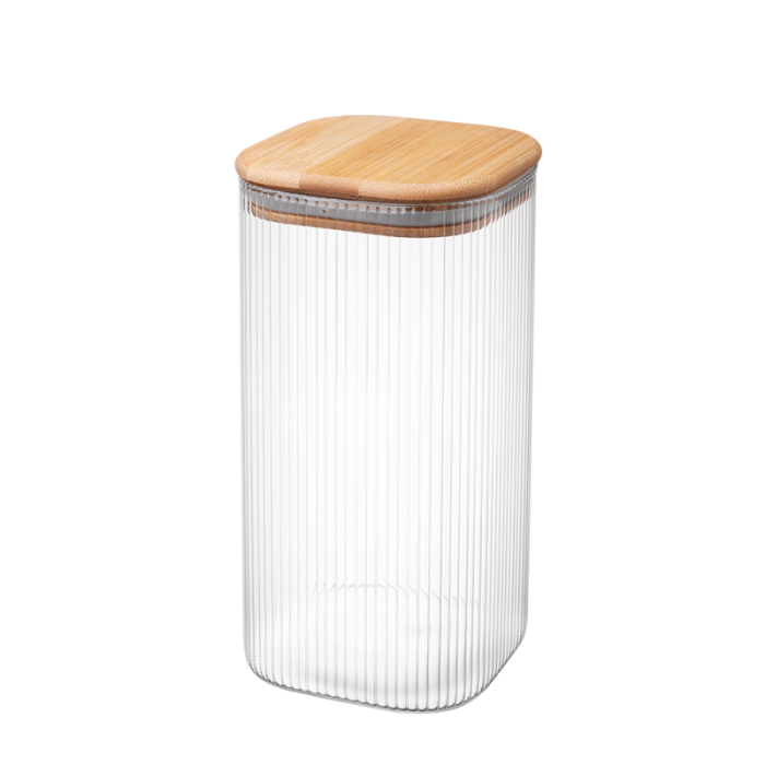 Pojemnik szklany kwadrat JEFF 1400 ml 38557 J