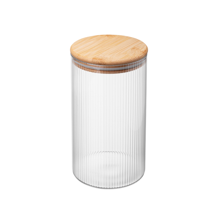 Pojemnik szklany okrągły JEFF 1000 ml 38519 J