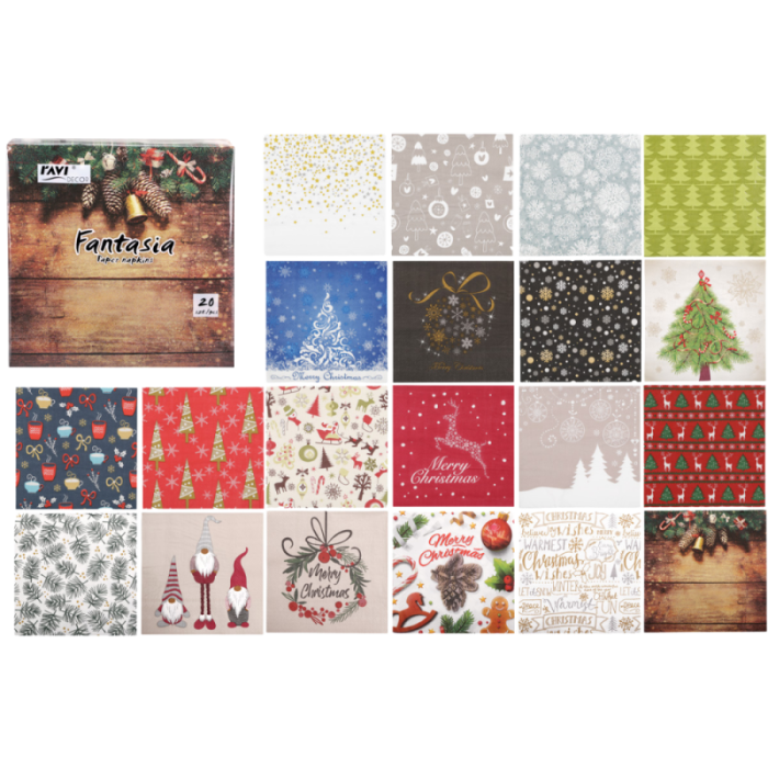 Serwetki FANTASIA 33x33 cm 20 szt. Christmas collection 30303 wz.20