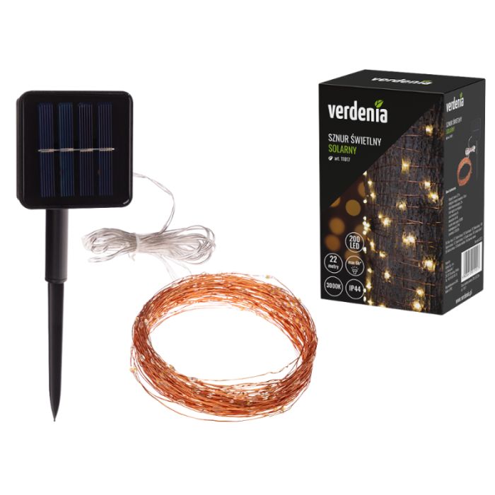 Solarny sznur świetlny 200 LED 22m 11017