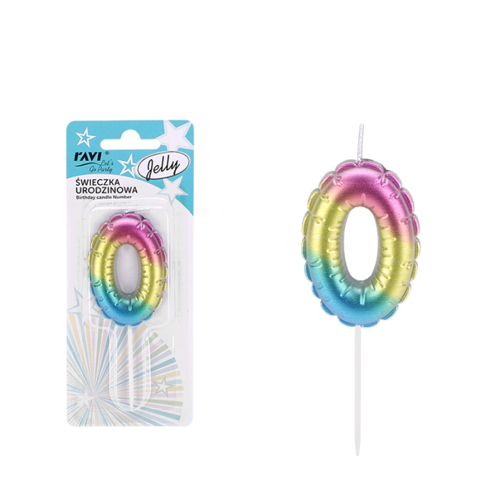 Świeczka urodzinowa JELLY Cyferka