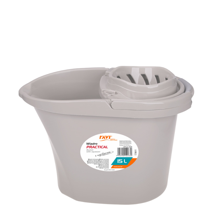 Wiadro z wyciskaczem Practical 15L 50268 LATTE