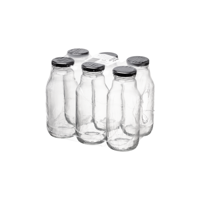 Butelka 330ml z zakrętką fi43 51150 6 sztuk