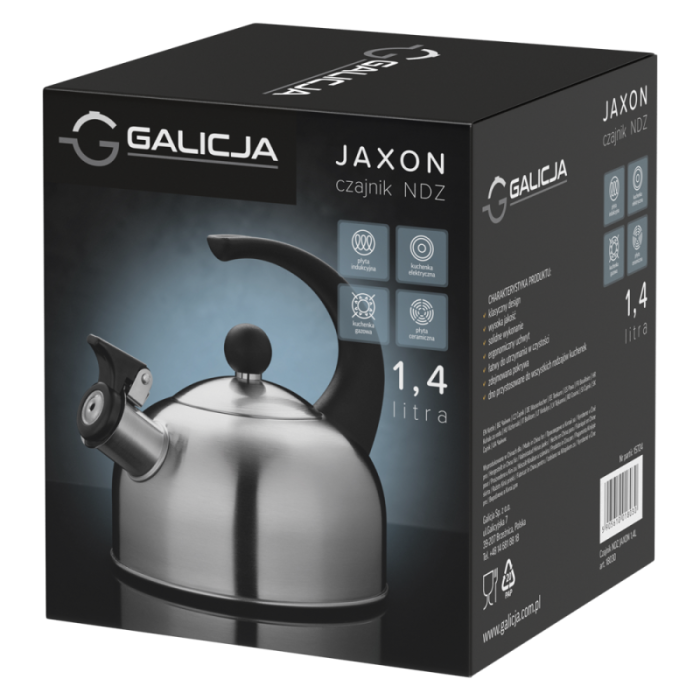 Czajnik nierdzewny JAXON 1,4l 18030