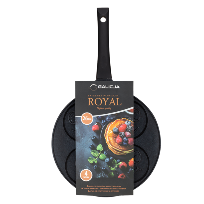 Patelnia pancakes ROYAL 4 faces 26cm 34283