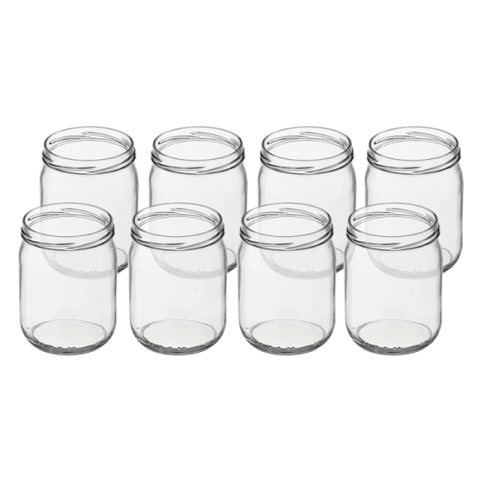 Słoik 540ml prosty 50795 8 sztuk
