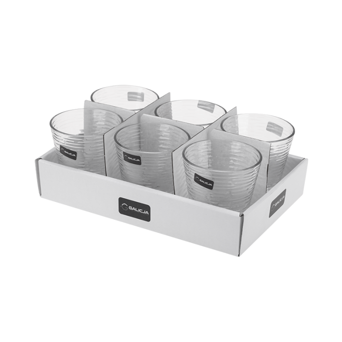 Szklanka HARMONY 310ml 33019 (tacka 6 sztuk) wzór 1