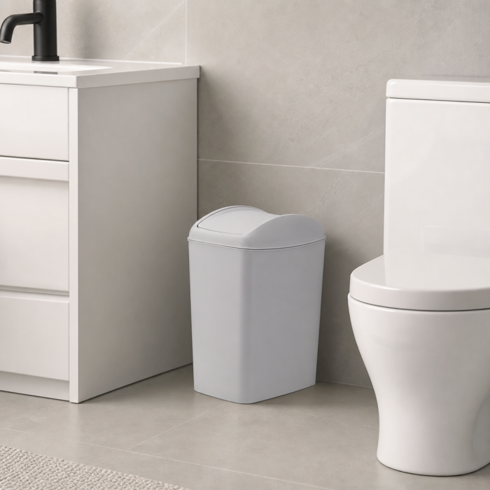 Kosz uchylny SLIM 20l 28321 szary
