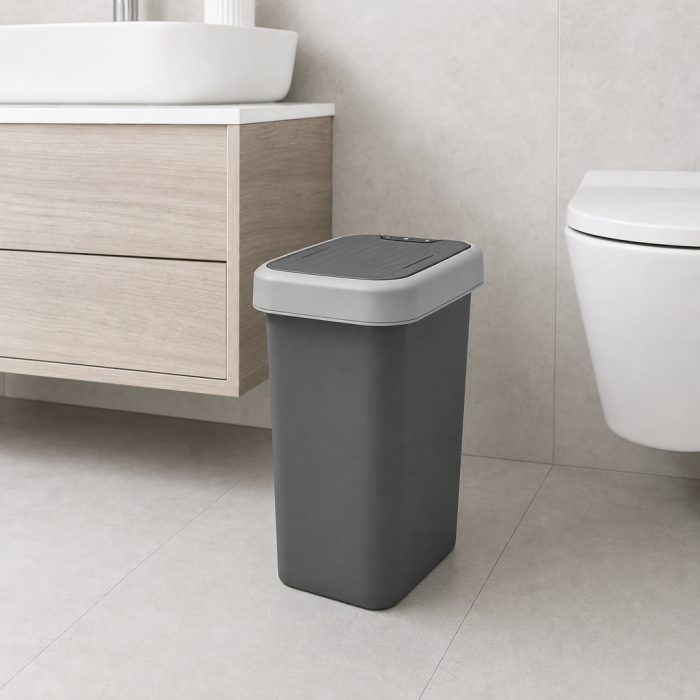 Kosz uchylny VALOR 25l 17439 szary