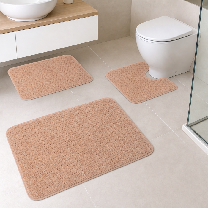 Komplet dywaników łazienkowych ANDORA 50x80/45x45/45x36cm 3 elementy 22235