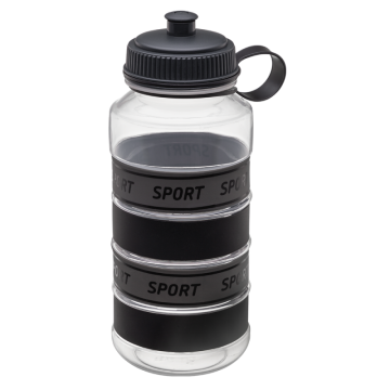 Butelka sportowa MAXI 1l 14018 czarny