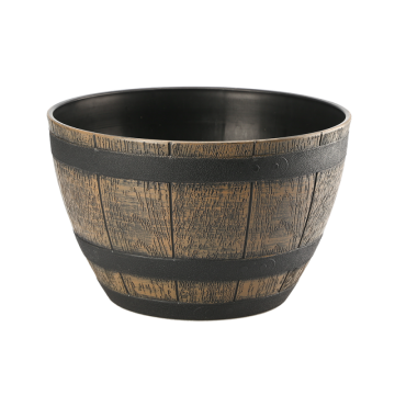 Donica BARREL 33cm 8970 brąz ciemny