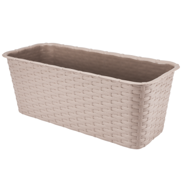 Doniczka balkonowa RATTAN 40cm 7002 karmel
