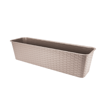 Doniczka balkonowa RATTAN 60cm 7003 karmel