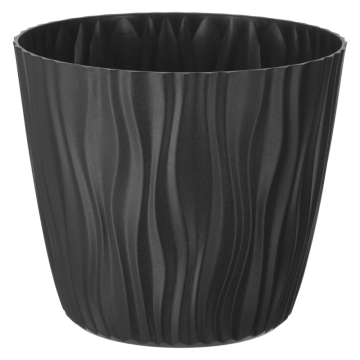 Doniczka SAHARA 18cm 07614 antracyt