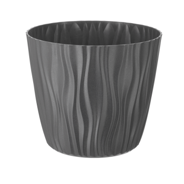 Doniczka SAHARA 22cm 07621 szary