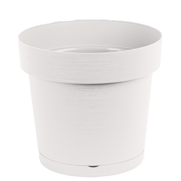 Doniczka z podstawką MELROSE GLAMOUR 30cm 25366 biały