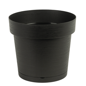 Doniczka z podstawką MELROSE GLAMOUR 40cm 25427 antracyt