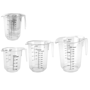 Dzbanek z miarką zestaw 3szt (0,25L, 0,5L,1L) art. 50241