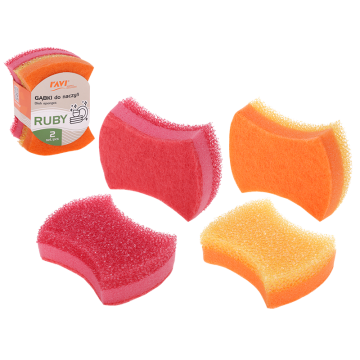 Gąbki do naczyń RUBY 2 szt. 10515