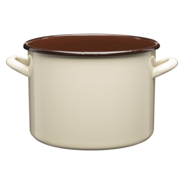 Garnek emaliowany gładki GORDON 22cm/6l 29310 krem