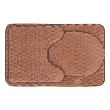 Komplet dywaników łazienkowych ANDORA 50x80/45x45/45x36cm 3 elementy 22235 brąz