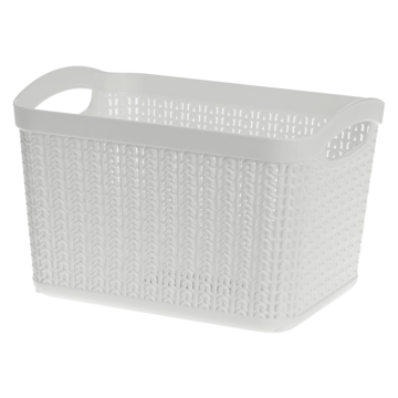 Koszyk prostokątny M WILLOW 3,3l 22789 biały