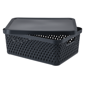 Koszyk z pokrywą ORION 12l 03074 szary