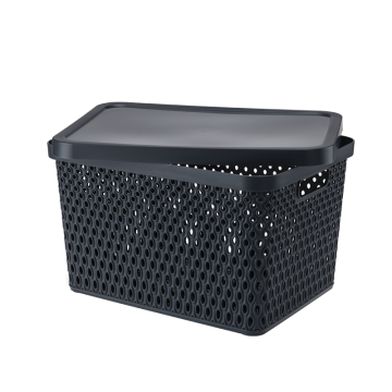 Koszyk z pokrywą ORION 18l 03104 szary