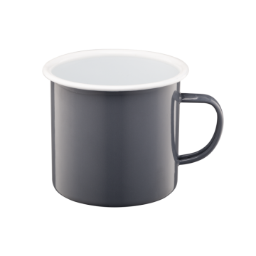 Kubek emaliowany ROBERTO 10cm/0,75l 15800 szary