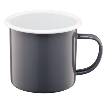 Kubek emaliowany ROBERTO 12cm/1,2l 15831 szary