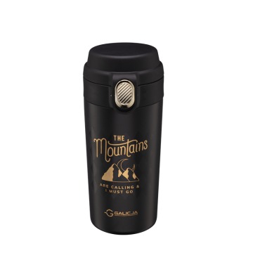 Kubek termiczny MOUNTAINS 350ml 23089 czarny