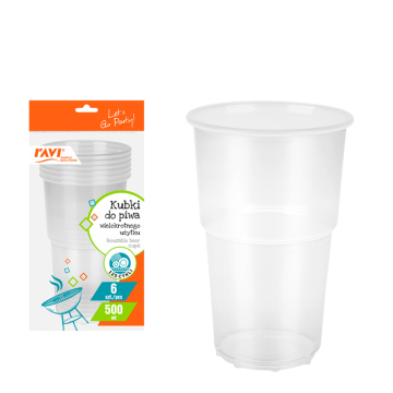 Kubki do piwa wielokrotnego użytku 500 ml, 6 szt. 70263